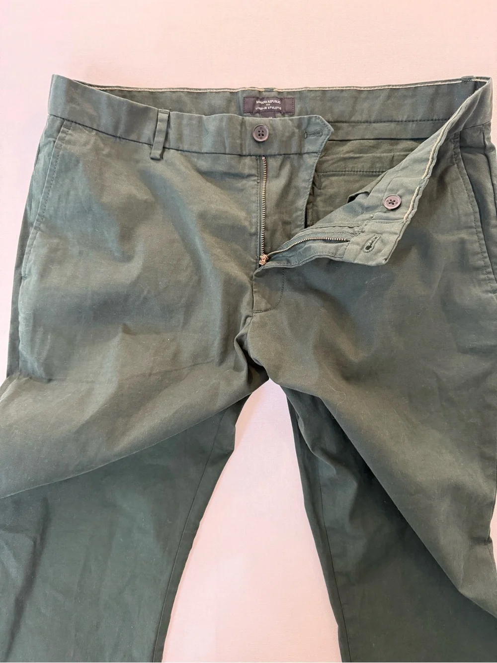 Banana Republic Forest Green Chino Pants